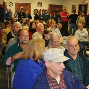 Pownal residents listen to Josh Schlossberg
