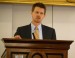 Speaker of the House Shap Smith gives a speech at the Statehouse on Dec. 10, 2010