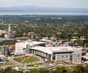 Aerial view of the Fletcher Allen Health Care campus. Photo courtesy of FAHC.