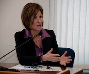 Mary Powell Slider Green Mountain Power CEO Mary Powell. VTD/Josh Larkin