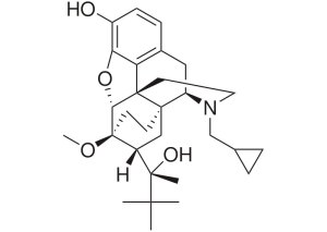 buprenorphine 2D structure of semi-synthetic opiate Buprenorphine