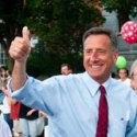 From left, Sen. Ann Cummings, Sen. Anthony Pollina, Gov. Peter Shumlin and Special Assitant to the Governor Susan Bartlett wave to parade-goers during Montpelier's Fourth of July celebration. VTD/Josh Larkin
