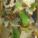 This collection of sea glass and ceramic shards was found during several outings along the coast of Maine last week. Photo by Dennis Jensen