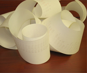 Adding machine paper slider The Senate Appropriations Committee is poised to vote the Big Bill out Monday afternoon. StockXchng image.