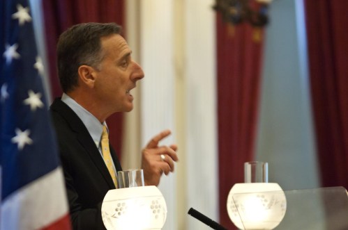 Peter Shumlin Gov. Peter Shumlin delivering his 2012 state of the state address. VTD/Josh Larkin