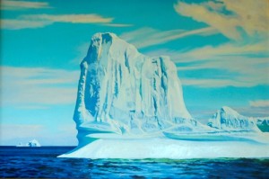 Kathleen Kolb “Two_Grounded_Icebergs”__32”x48”_oil_on_linen