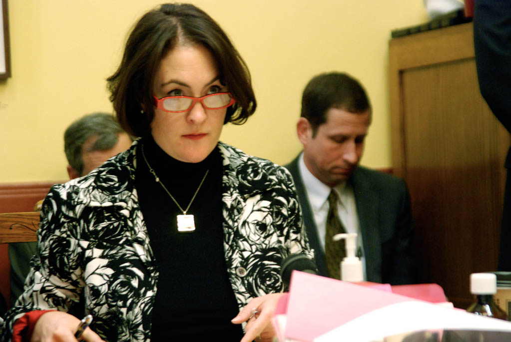 Department of Housing and Community Affairs Commissioner Noelle McKay testified Thursday before the Senate Economic Development Committee. Photo by John Herrick/VTDigger