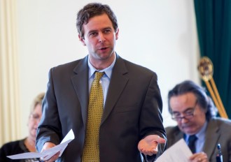 Sen. Tim Ashe, D/P-Chittenden, is chair of the Senate Committee on Finance. Photo by Roger Crowley/for VTDigger
