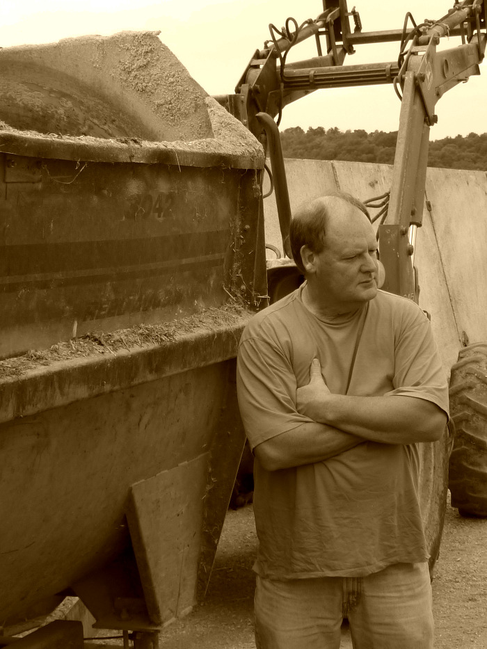 Eric Clifford on his farm in Starksboro