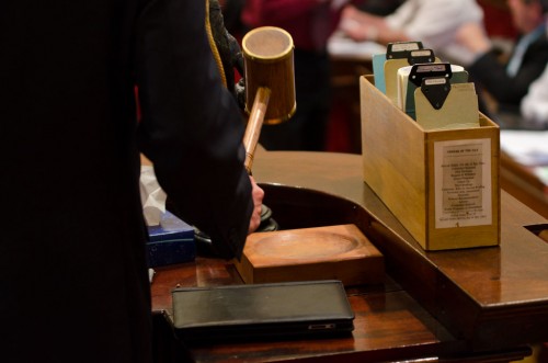 The Speaker's gavel. VTD/Josh Larkin