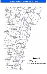 Cellular Map Cellular Target Corridors and Drop Zones map.