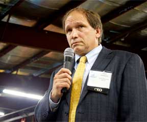 Dave Hallquist, cheif executive officer of Vermont Electric Co-op. VTD/Taylor Dobbs