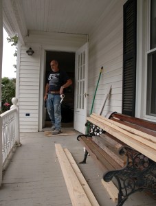 Waterbury Drywall Drywall installer Dwight Lowe of Waterbury works at a damaged house on Randall Street, whose three dozen houses were swamped by floodwaters from the Winooski.