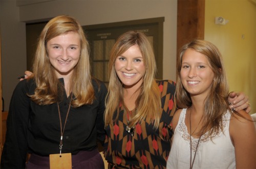Grace Potter Naomi Koliba, left, and Liza Mackey, both students at Harwood Union High School, flank rock star Grace Potter. Photo by Sandy Macys, courtesy of Sugarbush Resort.