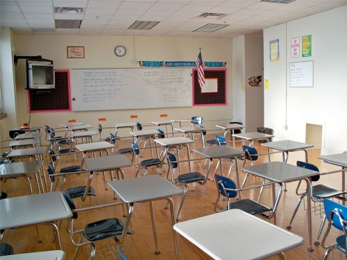 Empty classroom