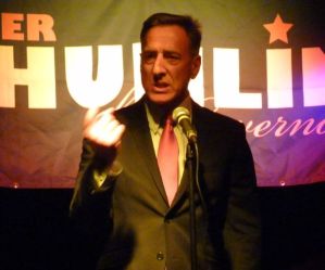 Shumlin at his 2012 campaign launch. Photo by Anne Galloway