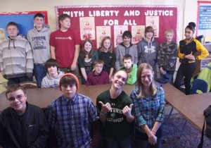 Students from Thaddeus Stevens School in Lyndonville. Photo by Dirk Van Susteren