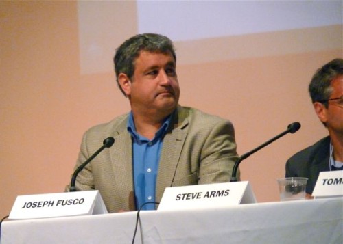 Joseph Fusco, CEO of Casella Waste Systems, on a panel at the state's first economic summit, June 3, 2013. Photo by Anne Galloway