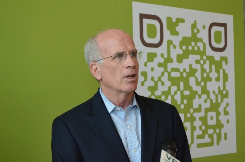 Rep. Peter Welch, D-Vt., speaks to the press Tuesday, June 25, 2013, about Congress' need to regulate interest rates on federally subsidized Stafford loans for college students. Photo by Alicia Freese/VTDigger