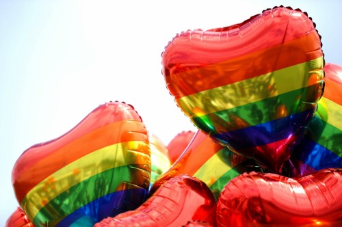 Gay pride balloons. Creative Commons photo by Guillaume Paumier via Flickr