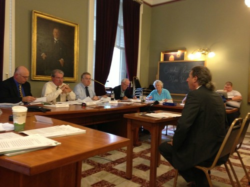 AJ Ruben, attorney for Disability Rights Vermont, testifyies before the Legislative Committee on Administrative Rules at the Statehouse on Wednesday, Sept. 4, 2013. Photo by Viola Gad/VTDigger