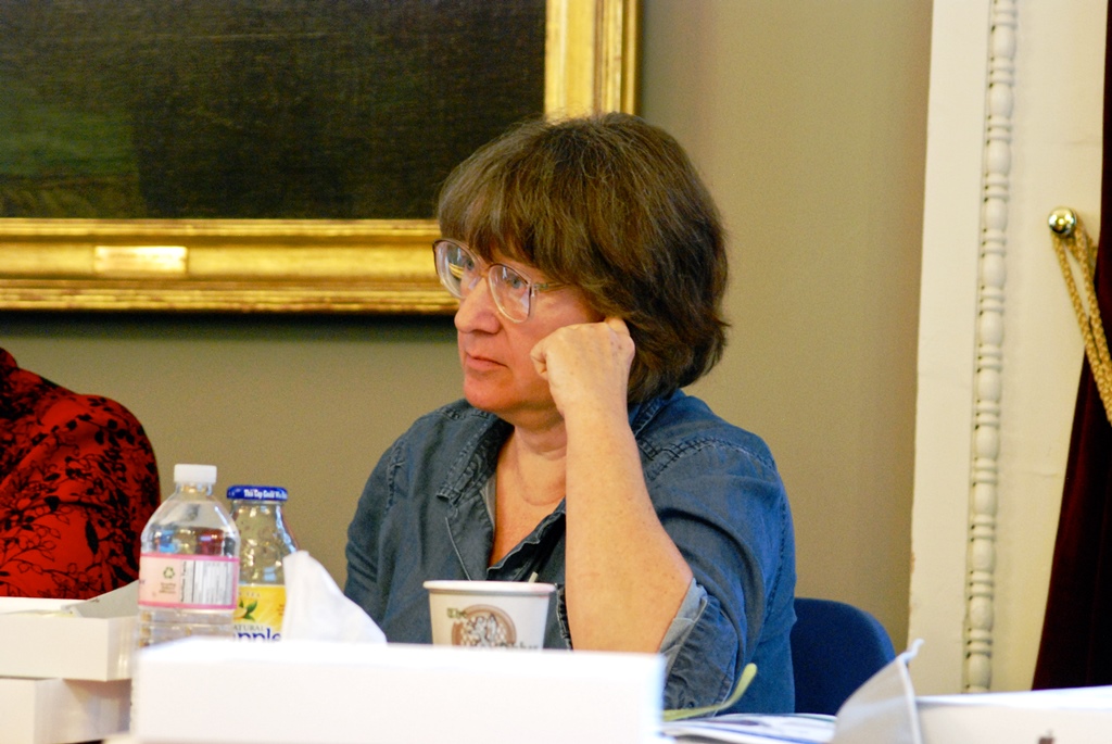 Rep. Cynthia Browning, D-Arlington, who sits on the House Institutions Committee, said she is concerned about a financing plan approved by the Emergency Board for an office building in St. Albans during a House Committee on Corrections and Institutions meeting Friday. Photo by John Herrick/VTDigger 