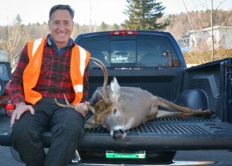 Gov. Peter Shumlin, deer, 2013. Photo courtesy of the Department of Fish and Wlidlife.