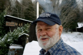 Burr Morse, a seventh-generation maple syrup farmer for Morse Farm Maple Sugarworks in East Montpelier, toured his farm Tuesday after discussing the new maple syrup labeling standards. Photo by John Herrick/VTDigger
