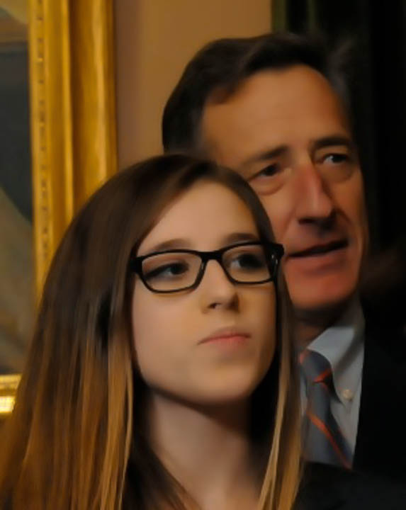 Annalee Beaulieu, an honors student and senior at Mount Mansfield Union High School in Jericho, says she was "raised on a steady diet of feminism and maple syrup." Photo by Hilary Niles/VTDigger.