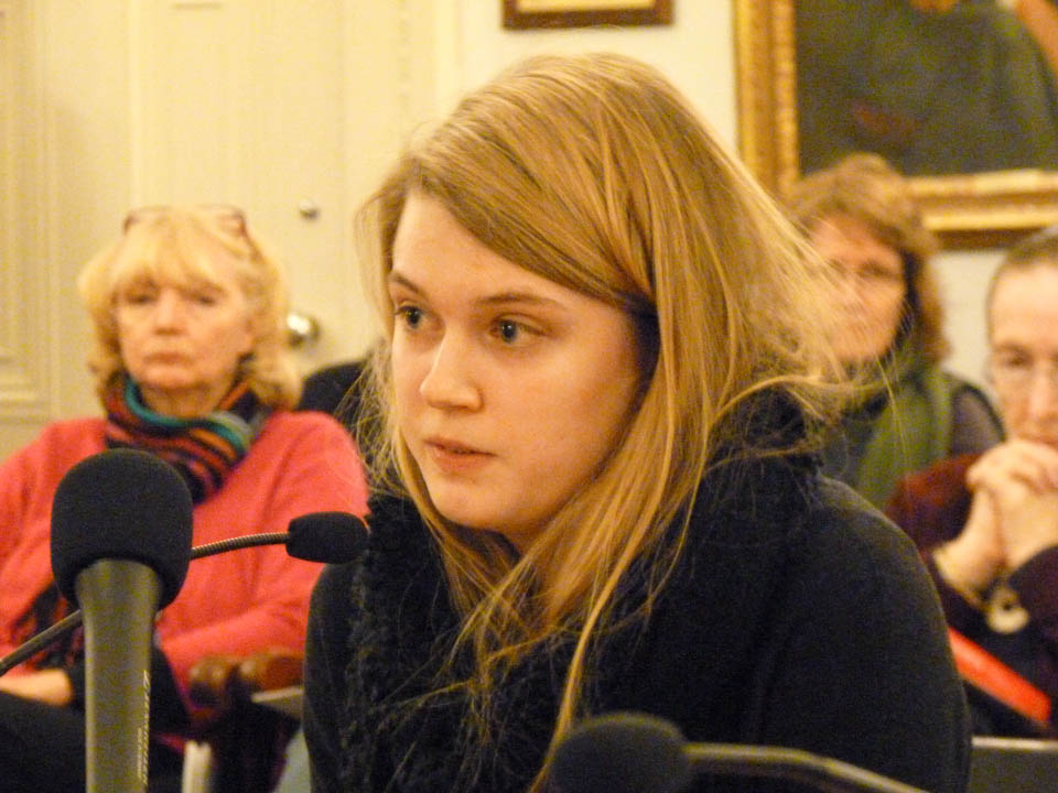 Laura Sisson said she spent six years in the mental health system and was frequently medicated against her will. Photo by Anne Galloway/VTDigger