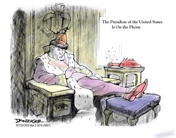 Danziger: President On Phone