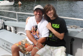 Rep. Mark Huntley and his son, Spencer, who was killed in a car accident in 2011. Courtesy photo