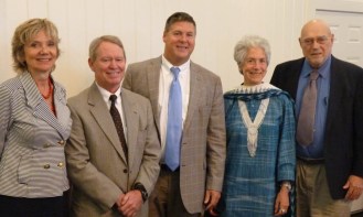 Members of the Green Mountain Care Board (from left): Betty Rambur, Allan Ramsay, Al Gobeille, Karen Hein and Con Hogan. Photo by Morgan Trues/VTDigger 