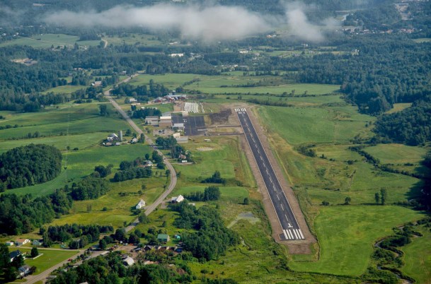 Aerial photo of the renovated Morrisville-Stowe Airport. Courtesy photo