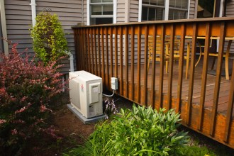 Heat pump exterior unit. Courtesy of SunCommon