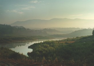 This is what the Waterbury Reservoir looked like for seven years after it was drained in 2000 for dam construction work. The 850-acre summer swimming and boating center all but vanished. Photo by Gordon Miller/Stowe Reporter
