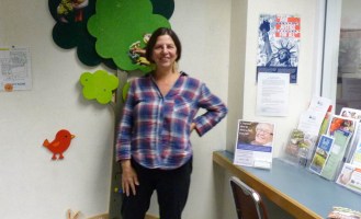Joanne Calvi, Rutland District director for the Vermont Health Department, accompanied Peter Italia as he was returned to Vermont after spending about a month in West Africa. Italia is in voluntary quarantine so health officials can make certain that he did not contract the Ebola virus. Photo by Laura Krantz/VTDigger