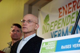 House Natural Resources and Energy Committee Chairman Rep. Tony Klein said he will push for a carbon tax during a news conference at the Capstone Community Action low-income service agency’s headquarters in Barre on Thursday. Photo by John Herrick/VTDigger