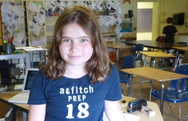 Margot Frost is a fifth-grade student at Tunbridge Central School. Courtesy photo
