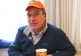 Kevin Lawrence, a Newbury teacher and longtime hunting safety instructor, opposes new gun laws. Photo by Morgan True/VTDigger 