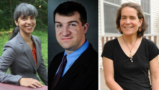 Freshman Reps. Diana Gonzalez, Paul Dame and Amy Sheldon.
