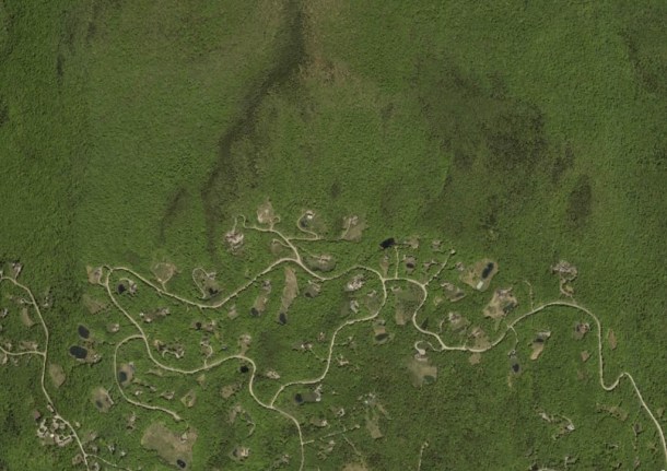 Development on forest land in Stowe. Google Earth photo
