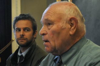 Sens. Tim Ashe, D/P-Chittenden, and Dick Sears, D-Bennington. File photo by Hilary Niles/VTDigger