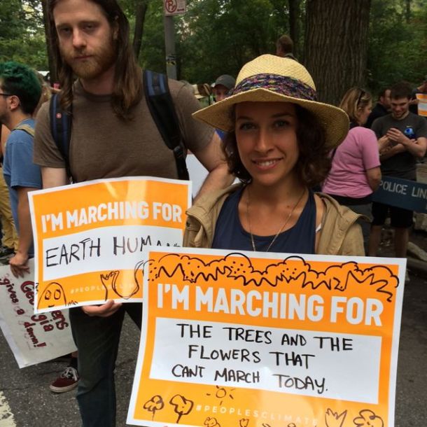 NYC Climate march, Sept. 21, 2014. Photo by Don Hooper