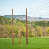 Power lines running through fields in Waterbury. VTD/Josh Larkin