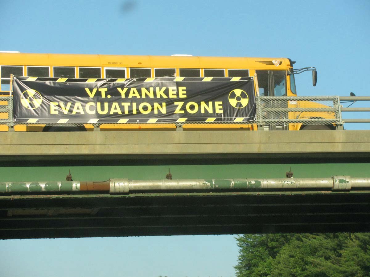 Yankee evacuation sign on I-91. Courtesy photo