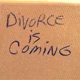 Divorce is coming.