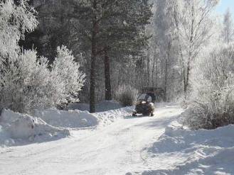Repairs to Vermont's 6,000-mile network of snowmobile trails could cost upwards of $7 million. Photo by Susanne Sperring.
