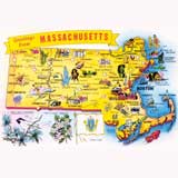 Massachusetts tourism map. Photo by Michelle Dubrawsky.