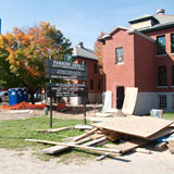 Construction materials outside an Agency of Human Services building in the State Office Complex. VTD/Josh Larkin